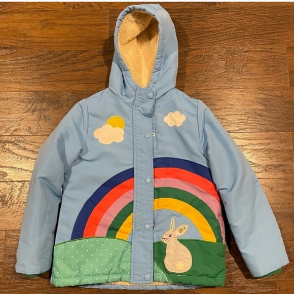 Mini Boden Other - Mini BODEN Mini Boden Rainbow Anorak Coat NWT